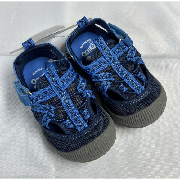 OshKosh Everplay Flexible Outsole Bump Toe Sandal Blue Toddler Size 5 - Picture 1 of 6